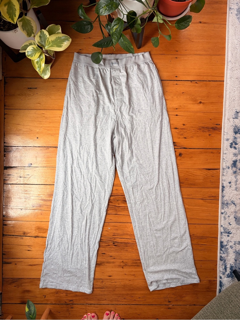 SKIMS Heather Grey Ultra Soft PJ Pant